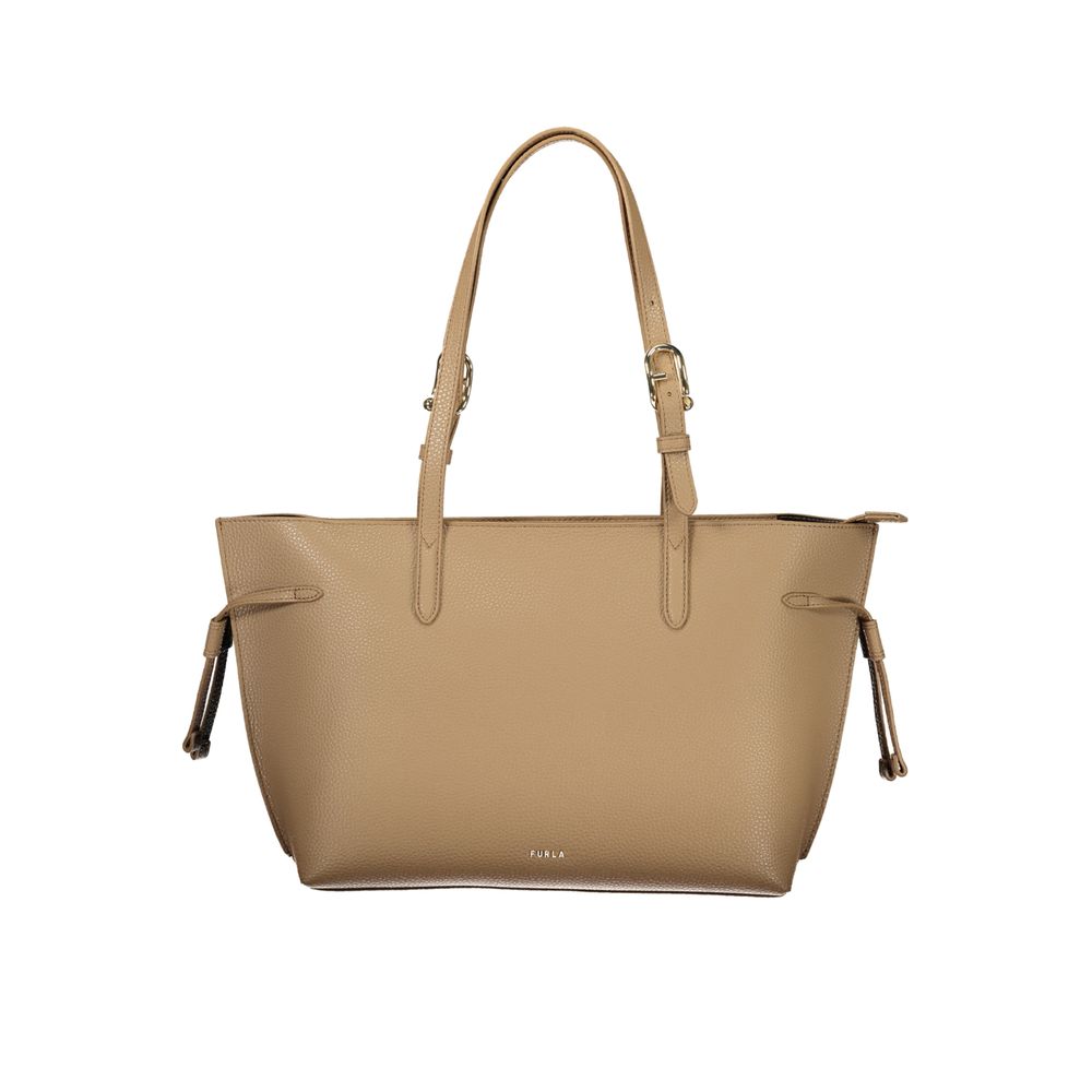 Furla Marrone Leather Women Handbag