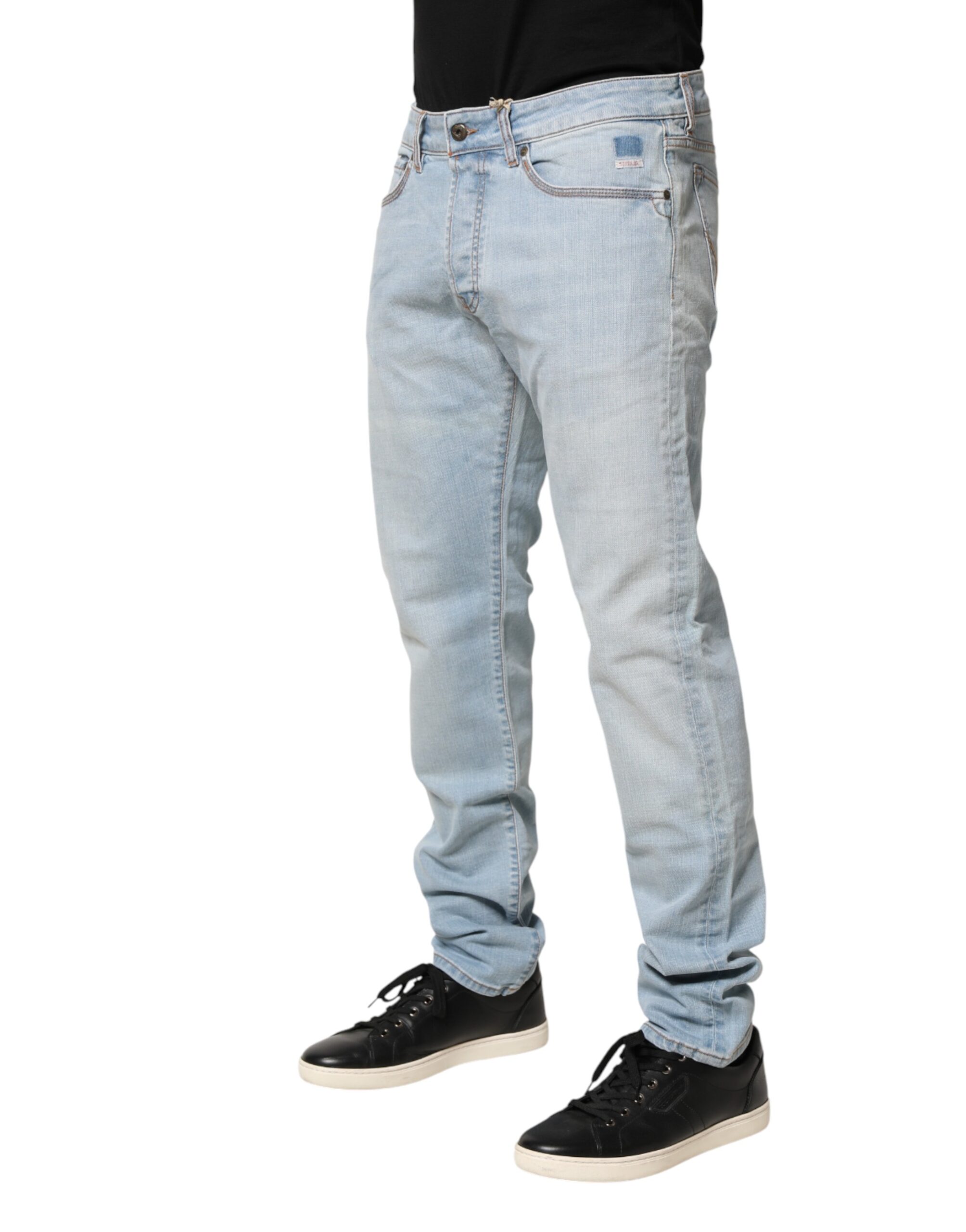 Roy Roger's Light Blue JOSH Slim Fit Mid Waist Men Denim Jeans - Image 3