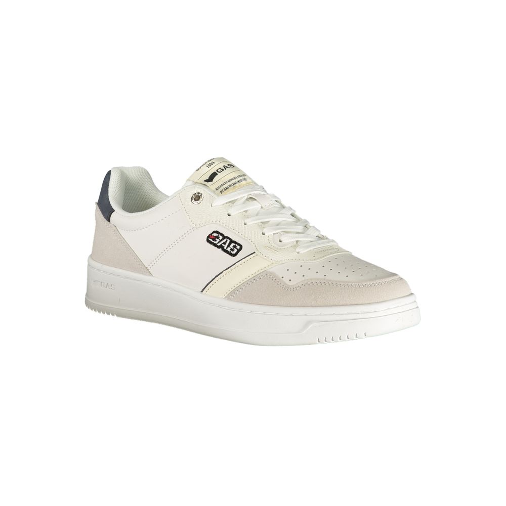 Gas White Polyester Men's Sneaker - Image 2