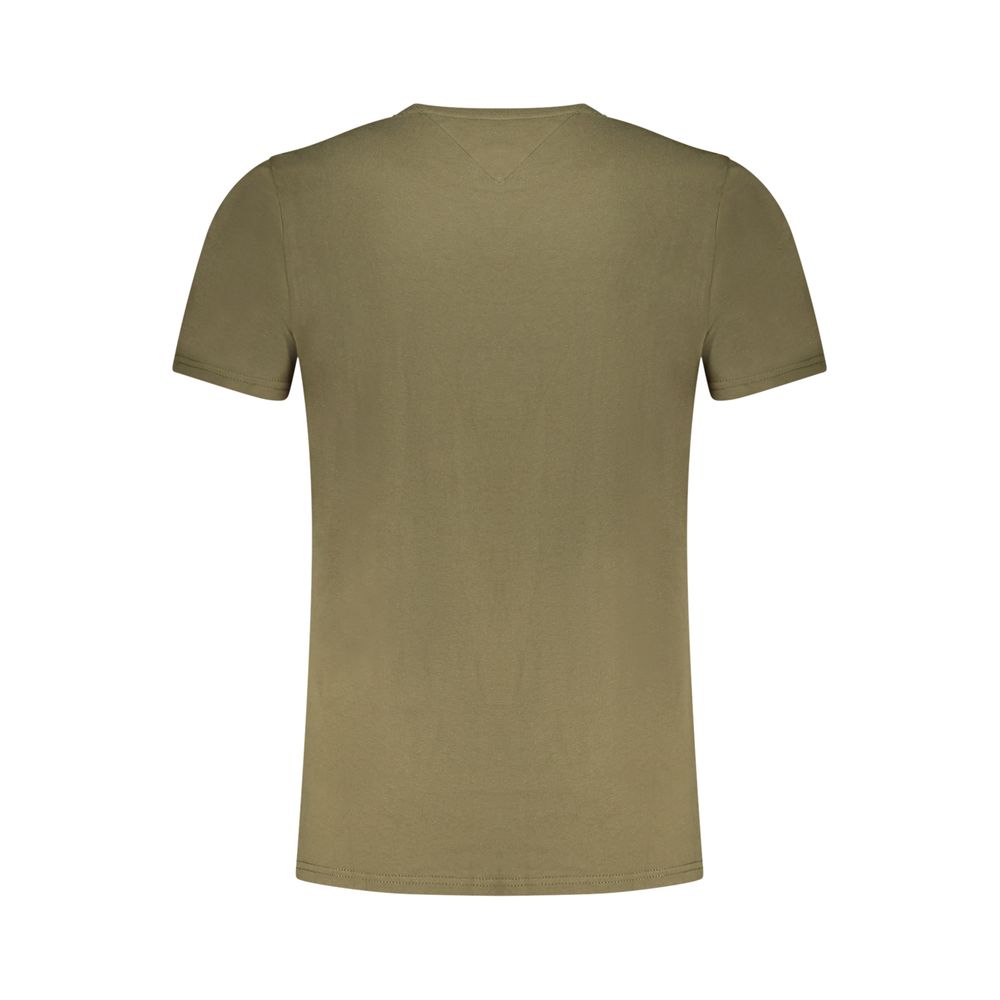 Tommy Hilfiger Verde Cotton Men T-Shirt - Image 2