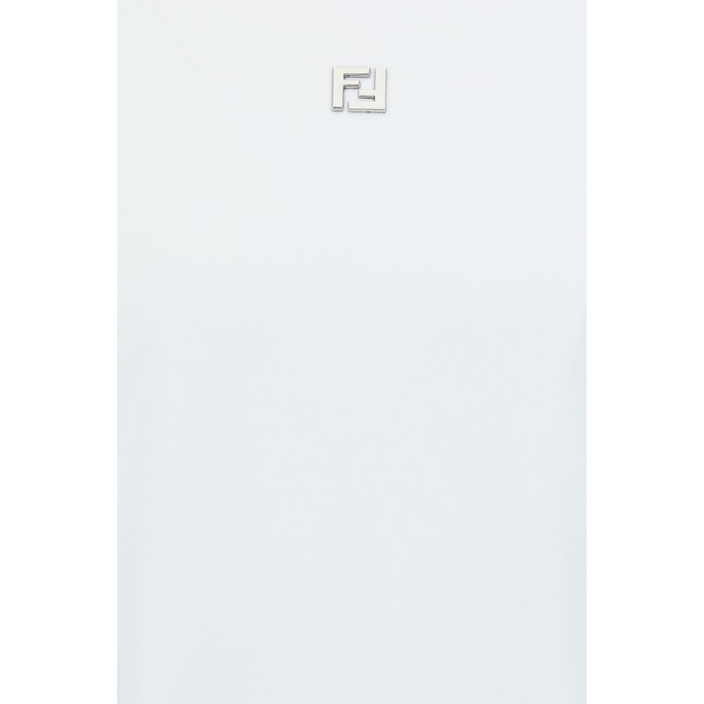 Fendi White Cotton T-Shirt - Image 3