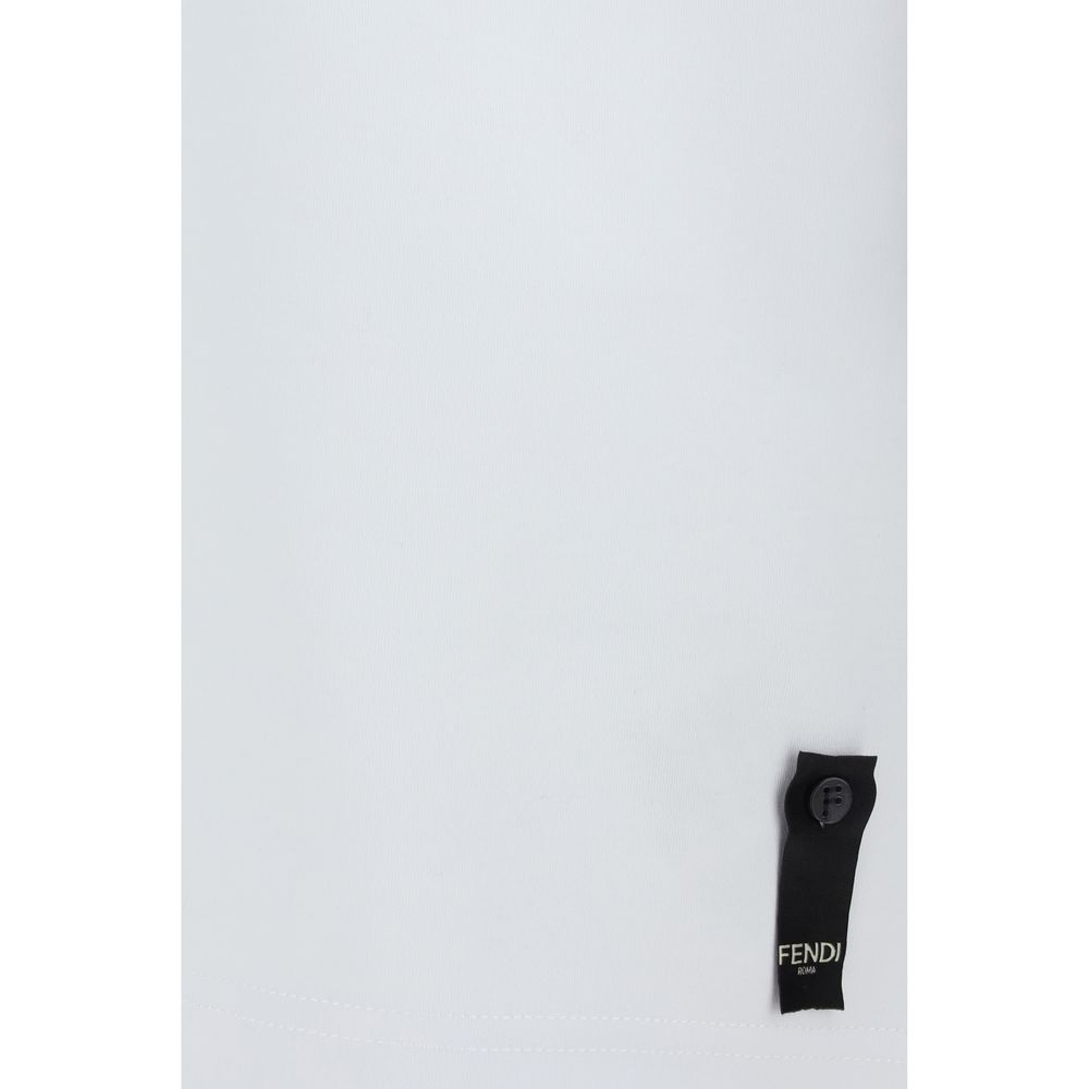 Fendi White Cotton T-Shirt - Image 4