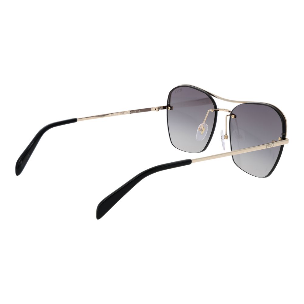 Emilio Pucci Gold Metal Sunglasses - Image 3