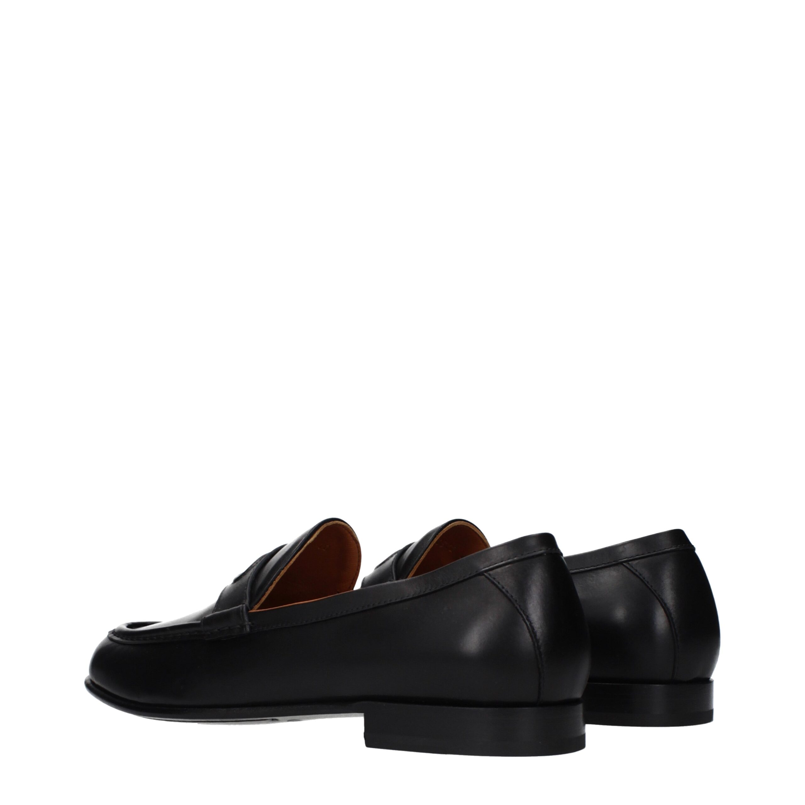 Valentino Garavani Black Leather Slip-On Loafers - Image 4