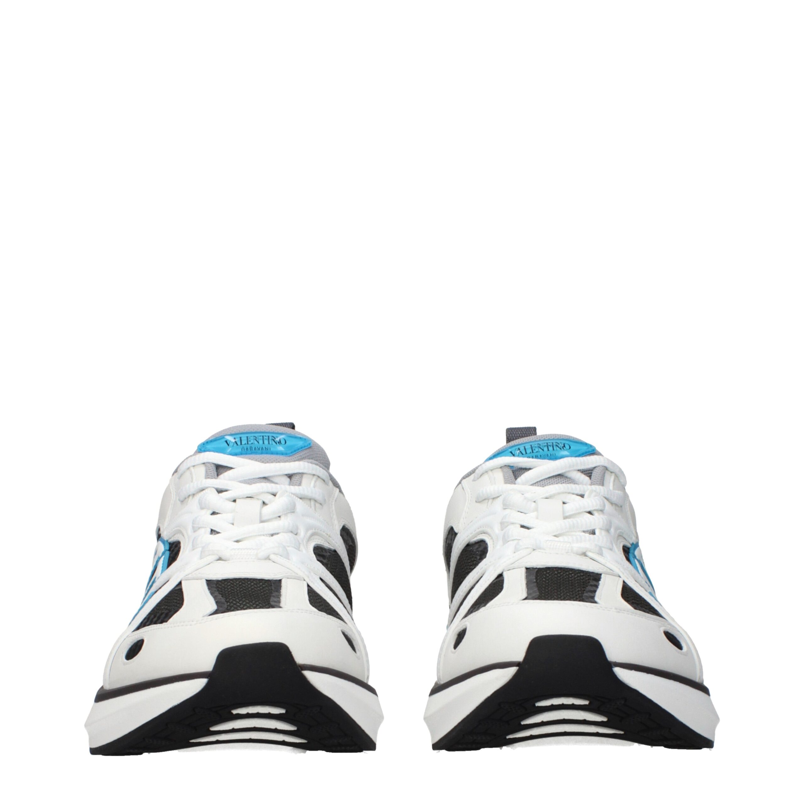 Valentino Garavani White Fabric Athletic Sneakers - Image 3