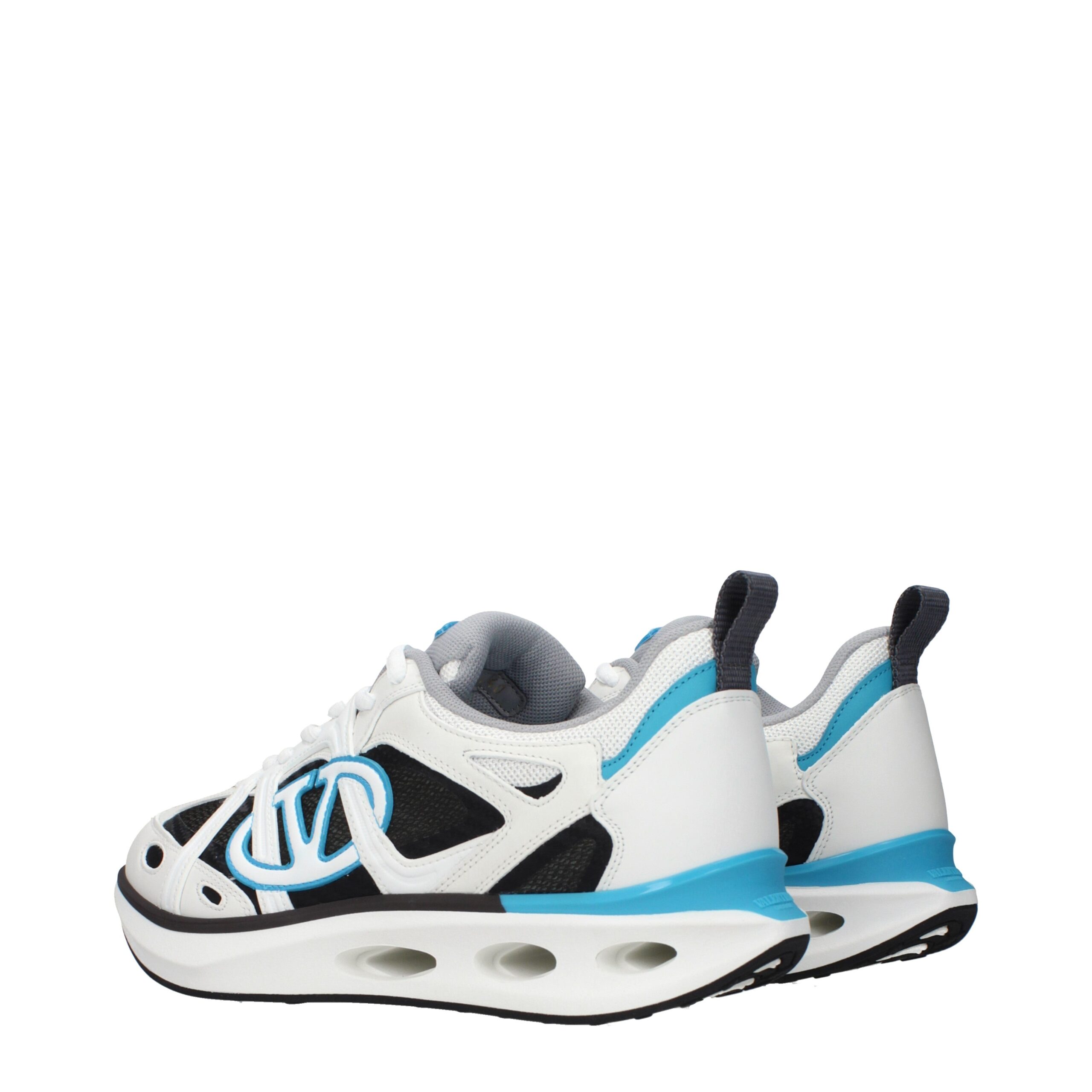 Valentino Garavani White Fabric Athletic Sneakers - Image 4