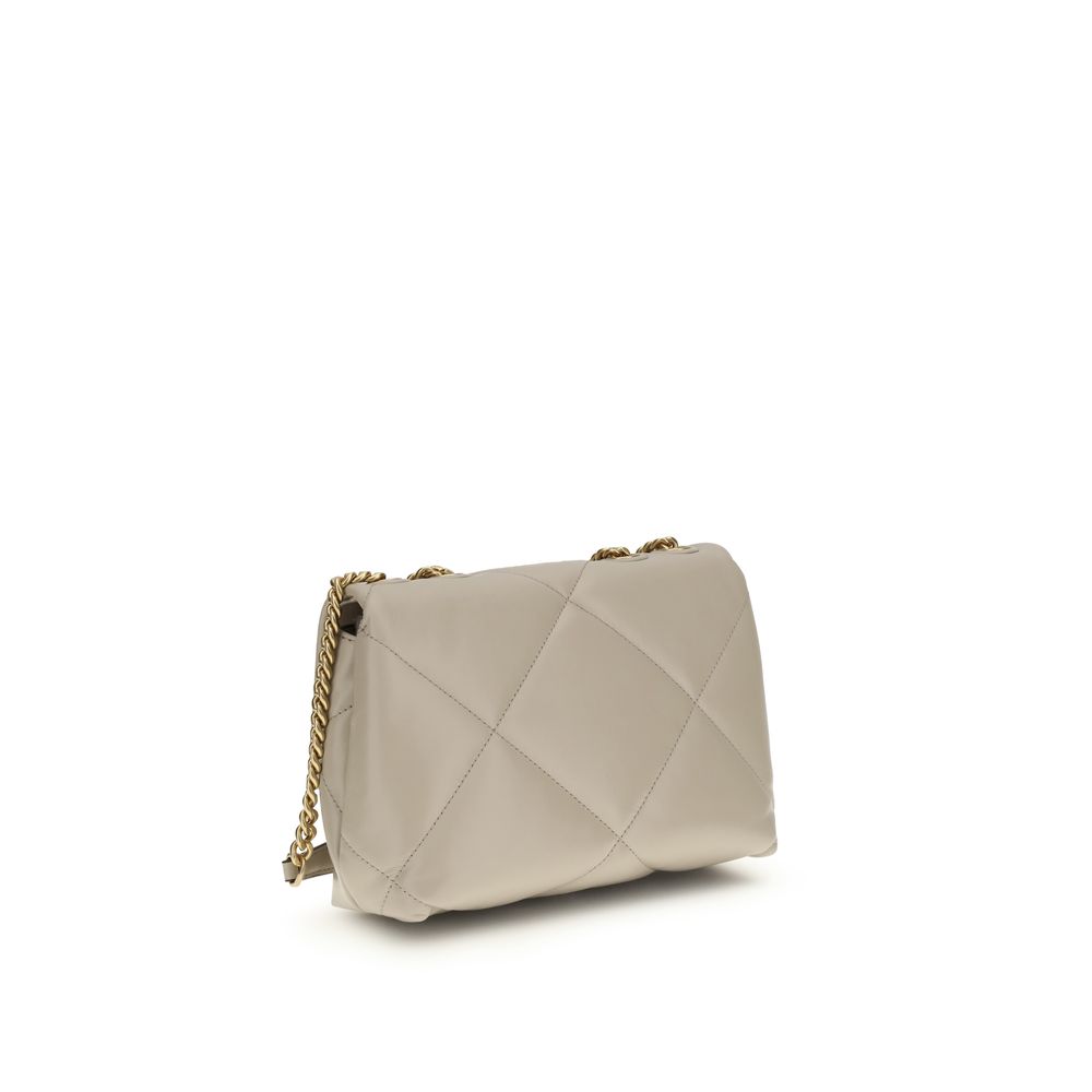 Tory Burch Cream Lamb Ovis Aries Aries Shoulder Bag - Image 3