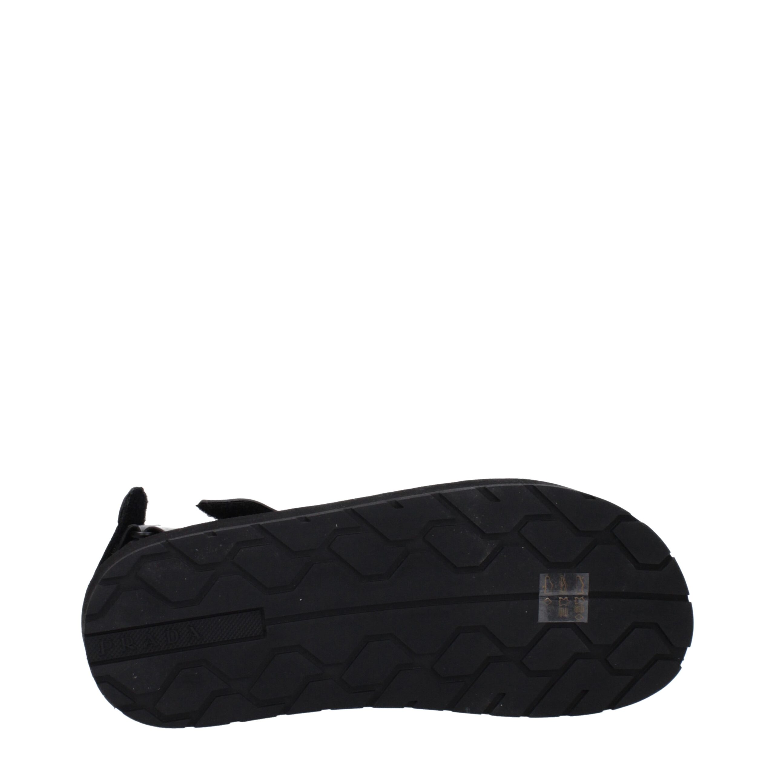 Prada Black Fabric Flat Sandals - Image 5