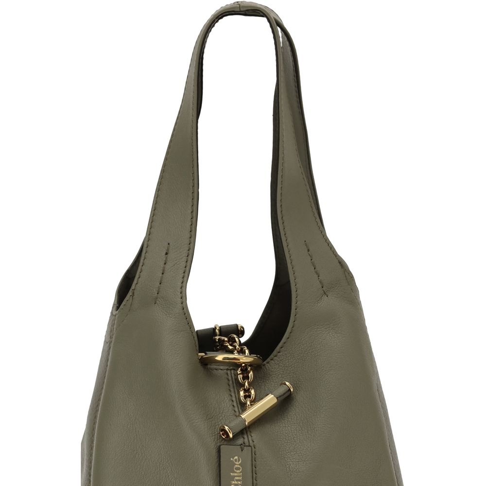 Chloé Green Buffalo Leather Shoulder Bag - Image 4