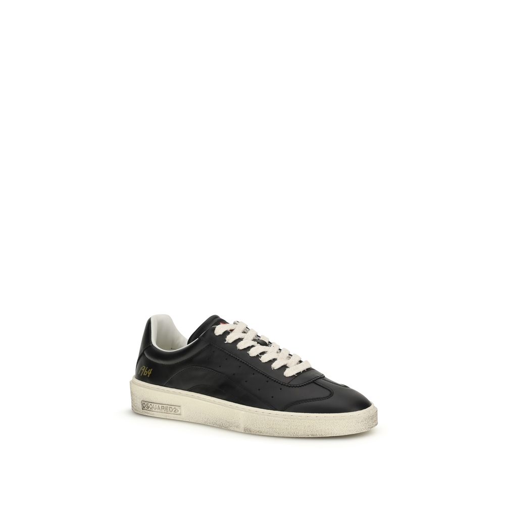 Dsquared² Black Calf Leather Bos Taurus Sneakers - Image 2