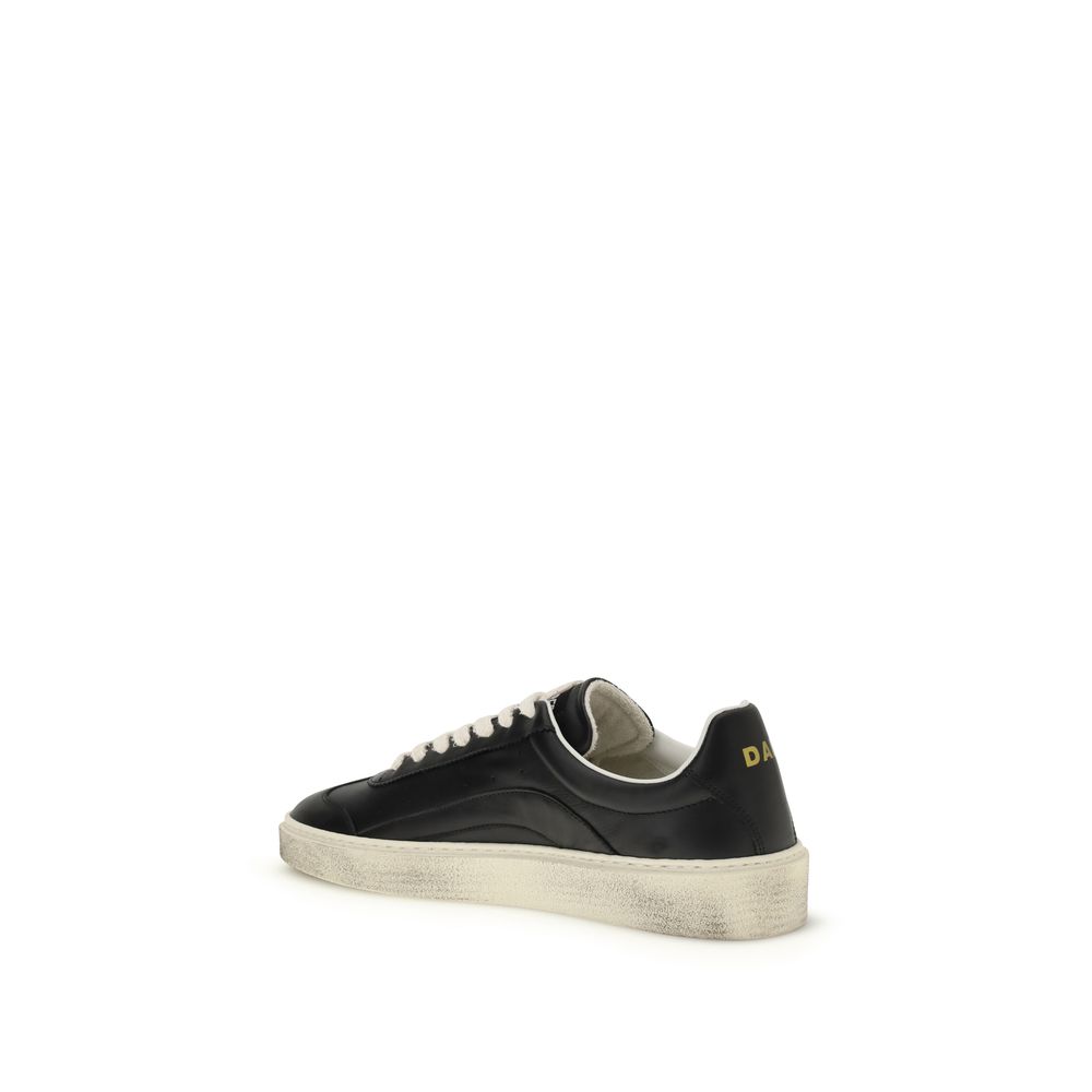 Dsquared² Black Calf Leather Bos Taurus Sneakers - Image 3