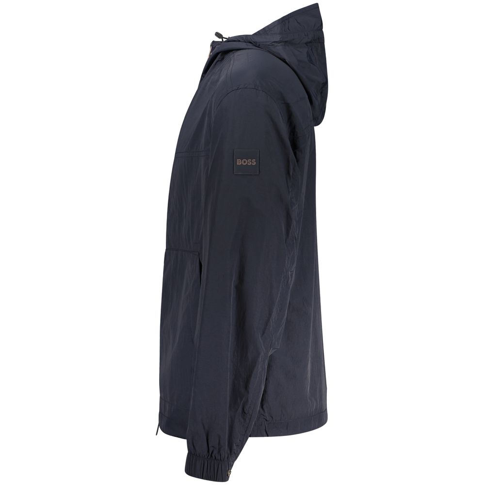 Hugo Boss Blu Poliammide Men Jacket - Image 3