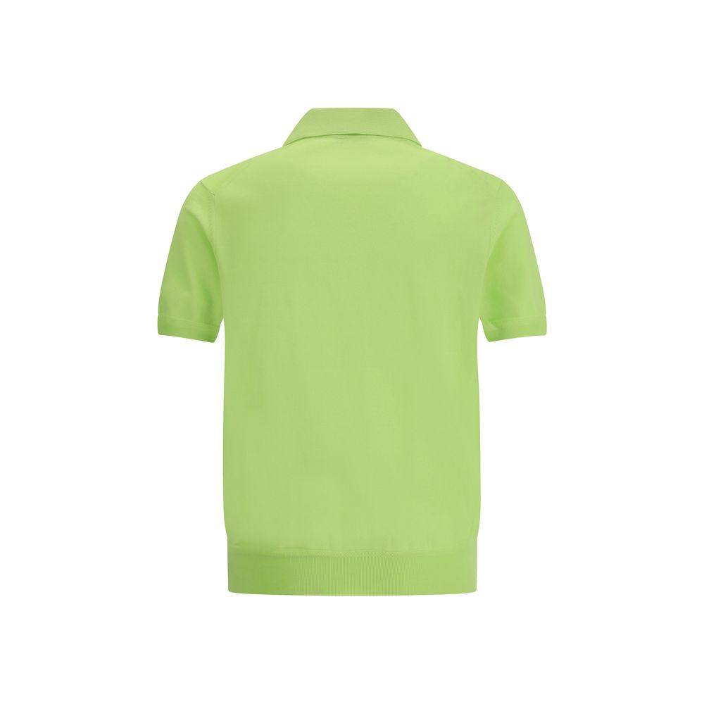 Tom Ford Green Cotton Polo Shirt - Image 2