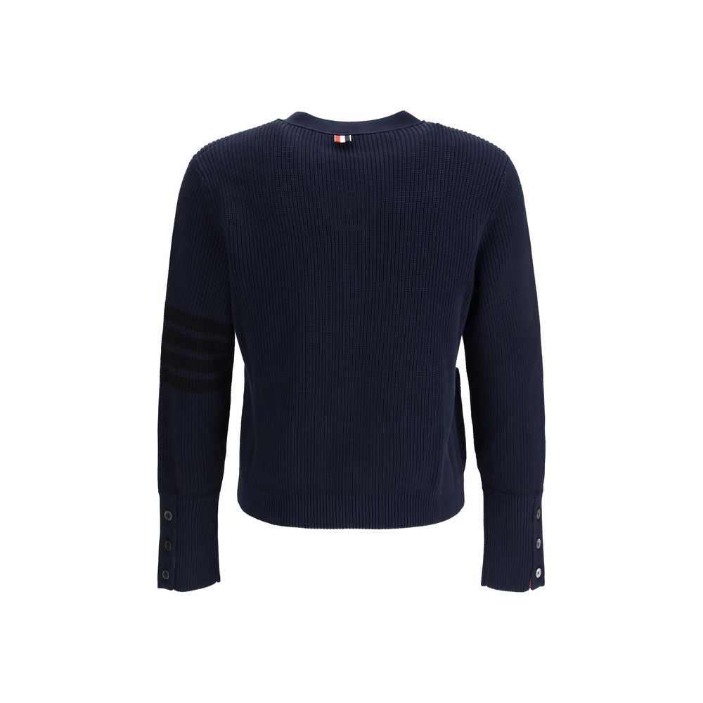 Thom Browne Blue Cotton Cardigan - Image 2