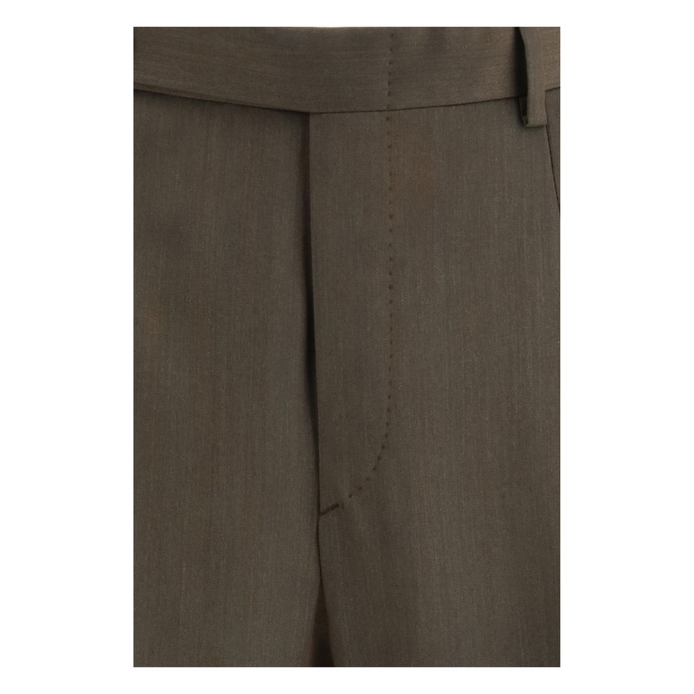 Brioni Bicolor Fleece Wool Casual Pants - Image 3
