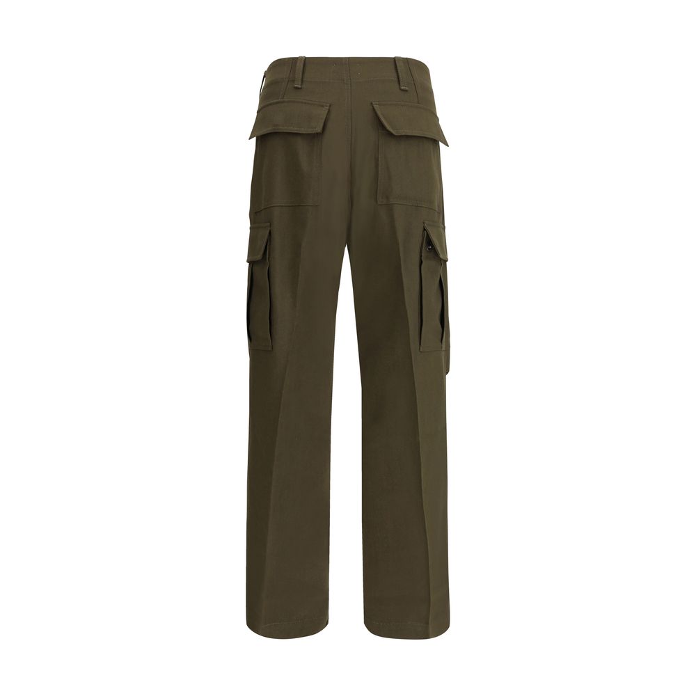 Tom Ford Green Cashmere Cargo Pants - Image 2