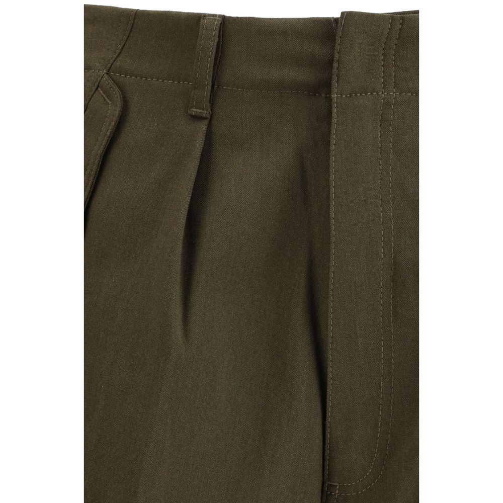 Tom Ford Green Cashmere Cargo Pants - Image 3