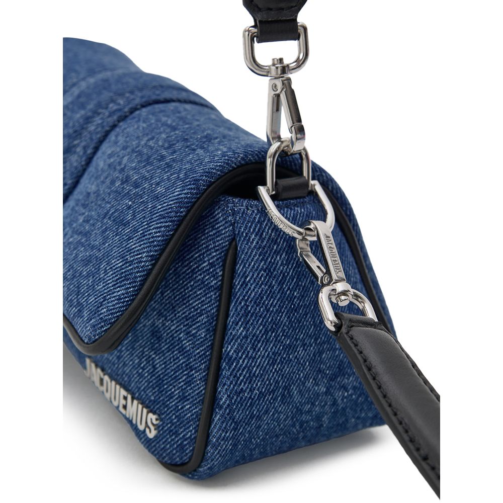 Jacquemus Blue Cotton Handbag - Image 4