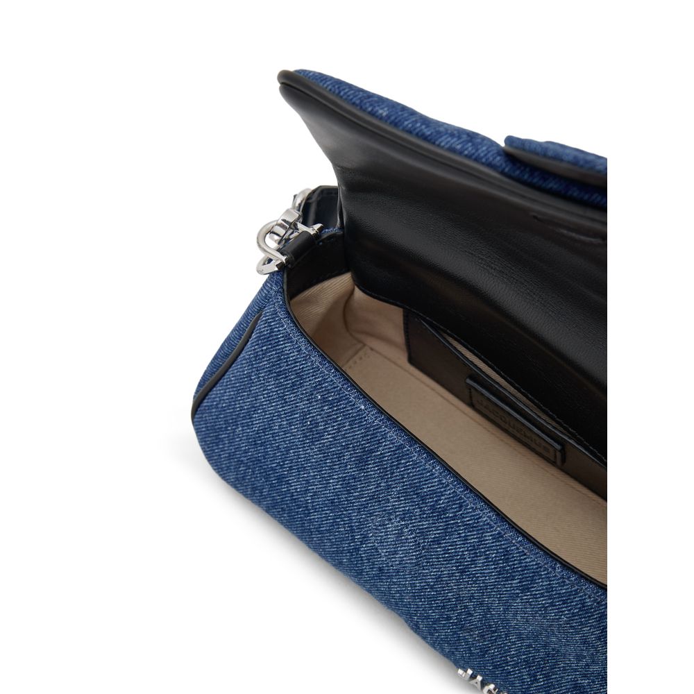 Jacquemus Blue Cotton Handbag - Image 6