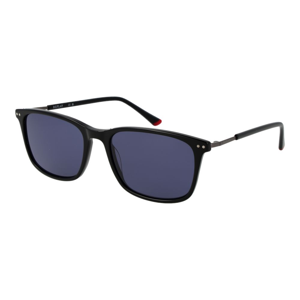 Replay Black Plastic Sunglasses