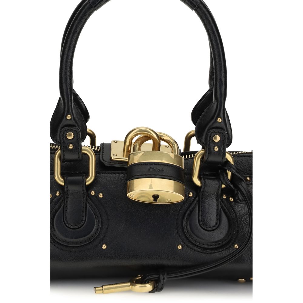 Chloé Black Calf Leather Bos Taurus Shoulder Bag - Image 4