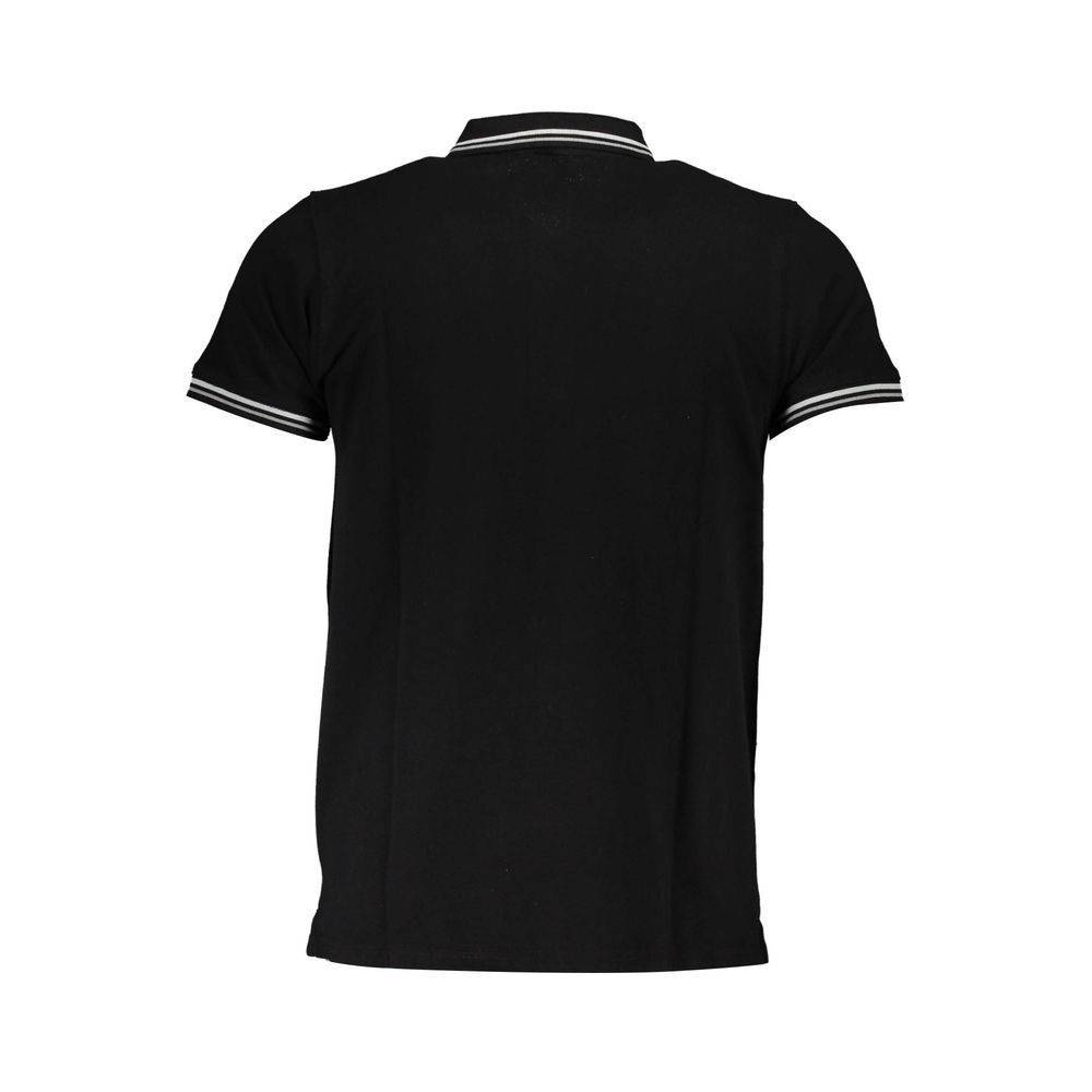 Cavalli Class Black Cotton Men Polo Shirt - Image 2