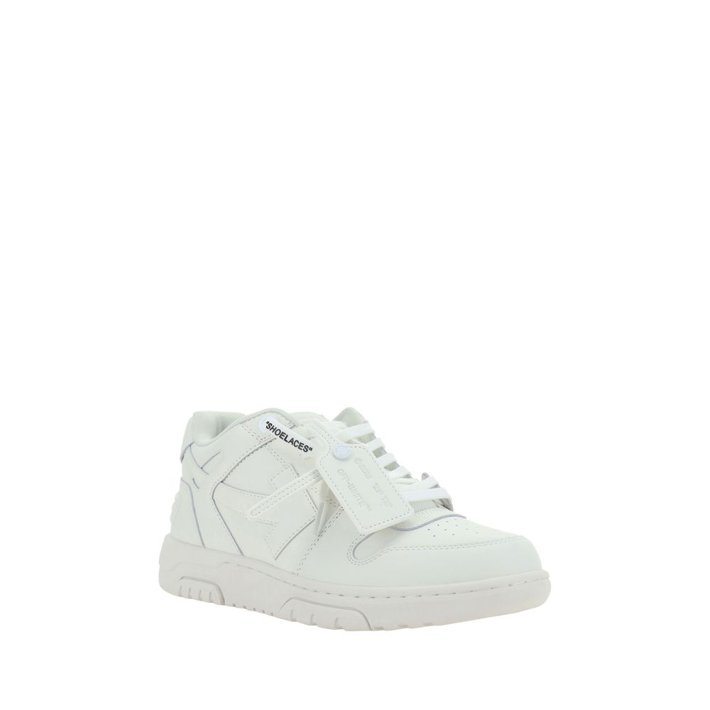 Off-White White Calf Leather Bos Taurus Low Top Sneakers - Image 2