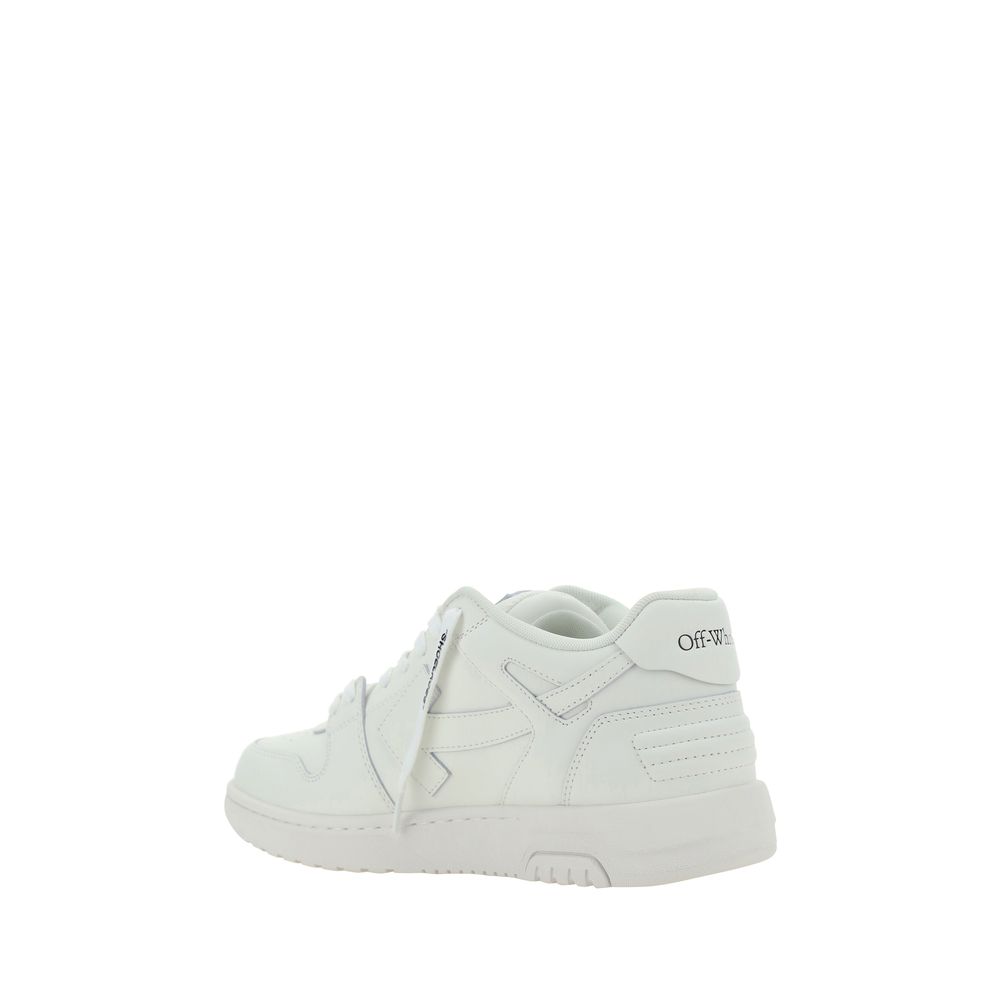 Off-White White Calf Leather Bos Taurus Low Top Sneakers - Image 3