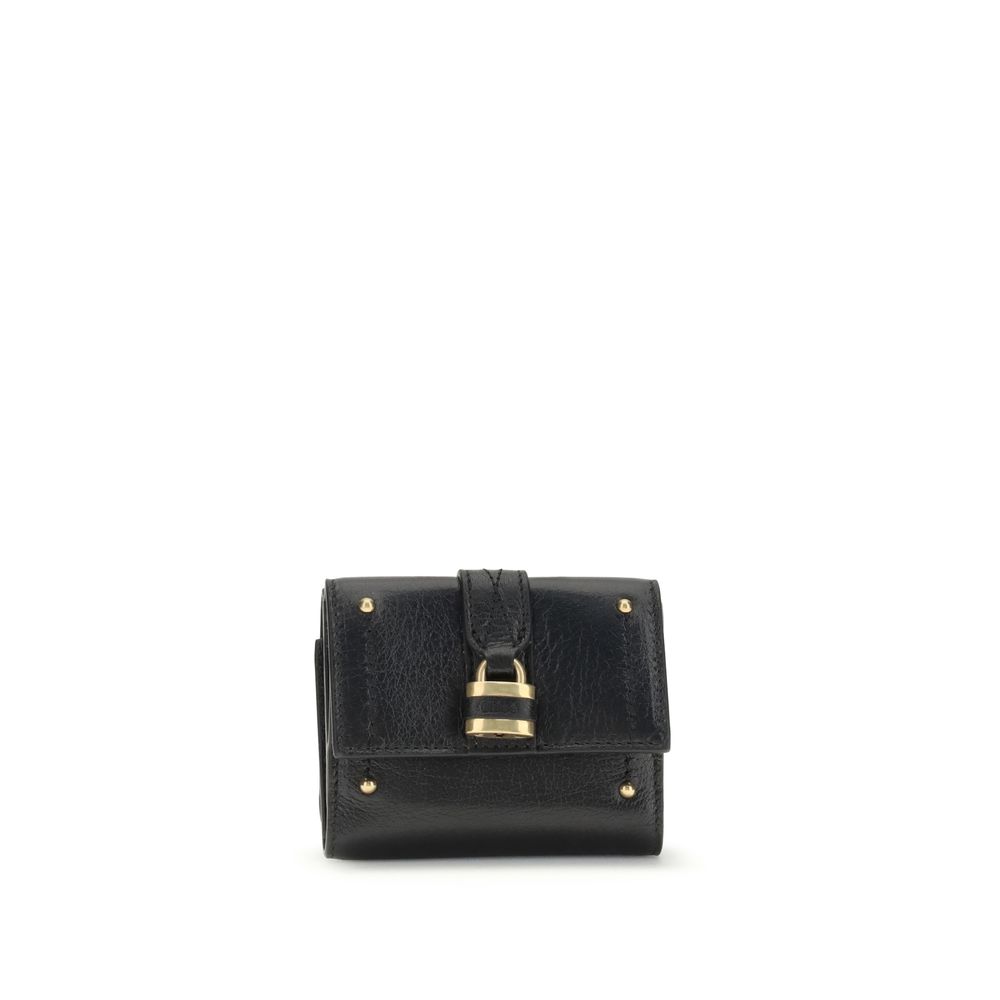Chloé Black Lamb Ovis Aries Aries Wallet