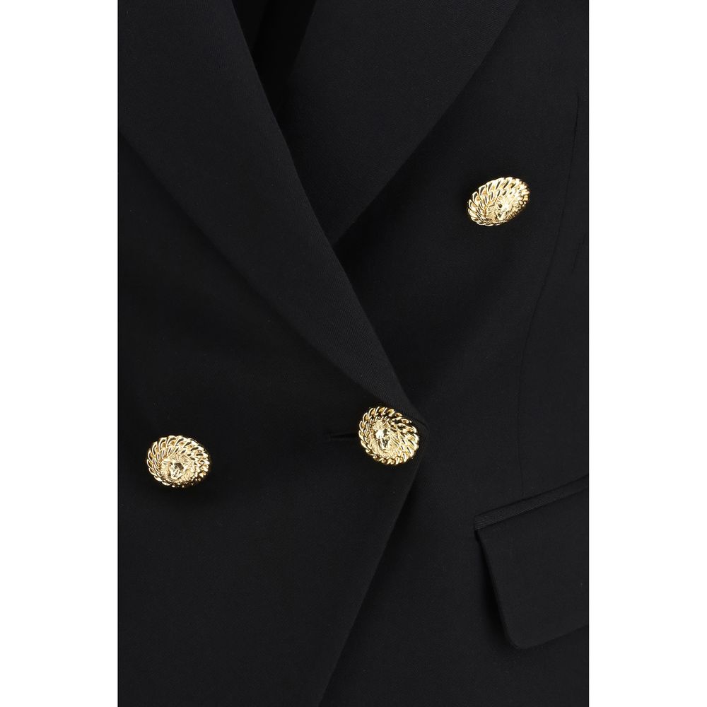 Balmain Black Wool Jackets And Coat - Image 3
