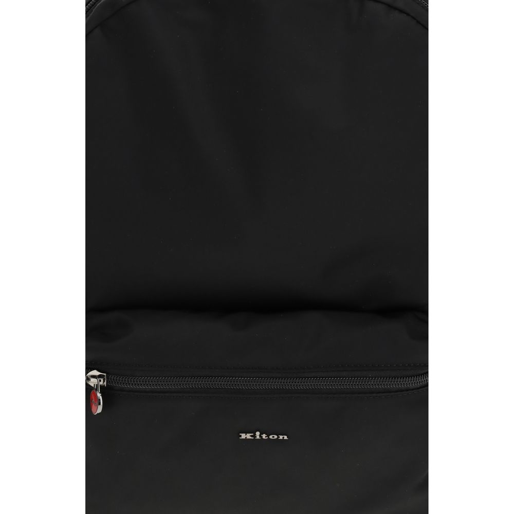 Kiton Black Nylon Backpack - Image 3