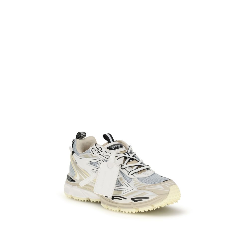 Off-White Multicolor Polyester Athletic Sneakers - Image 2