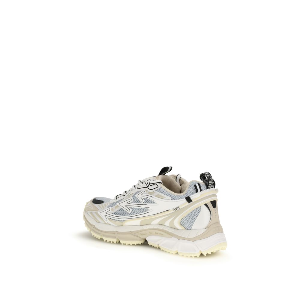 Off-White Multicolor Polyester Athletic Sneakers - Image 3