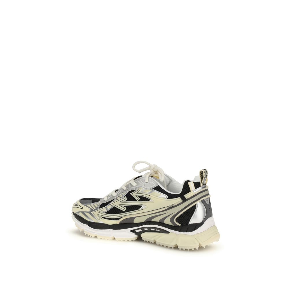 Off-White Multicolor Fabric Athletic Sneakers - Image 3