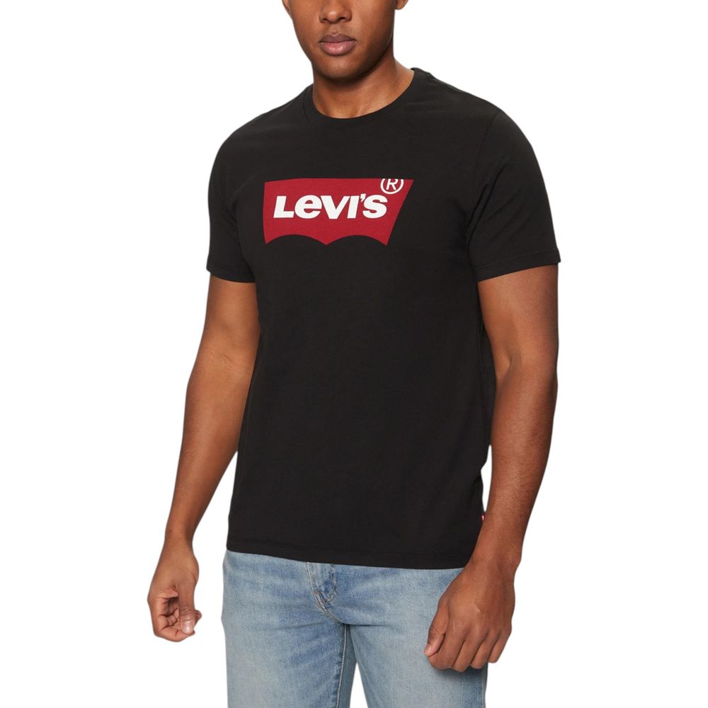 Levi's Black Cotton T-Shirt - Image 4