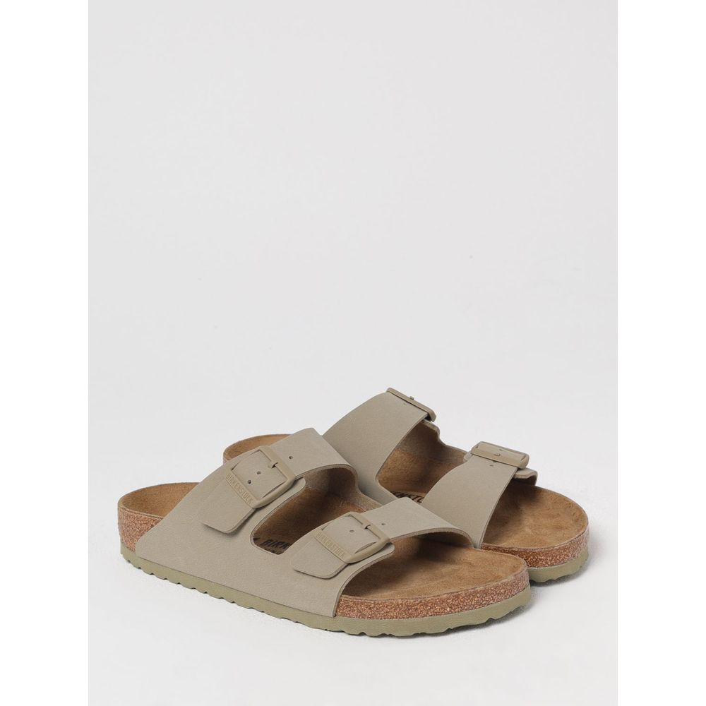 Birkenstock Brown Suede Leather Flat Sandals - Image 2