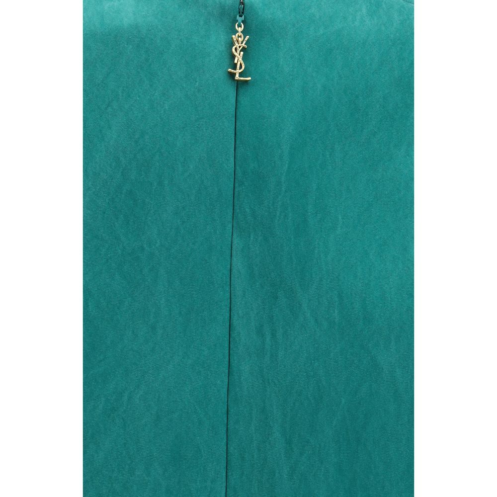 Saint Laurent Bicolor Silk Casual Dress - Image 3