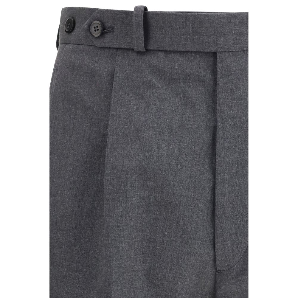 Prada Gray Fleece Wool Dress Pants - Image 3