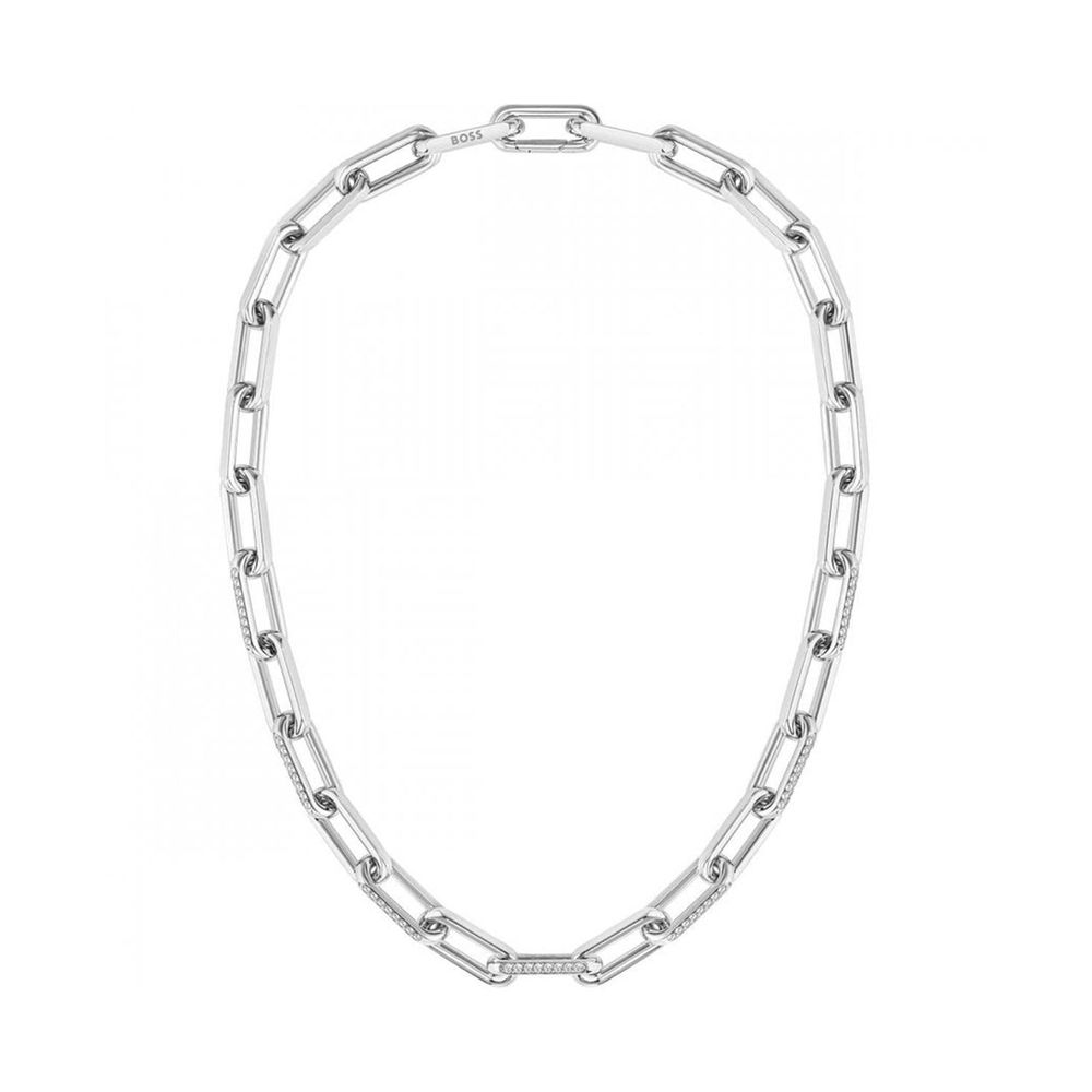 Hugo Boss Silver Stainless Steel Necklace