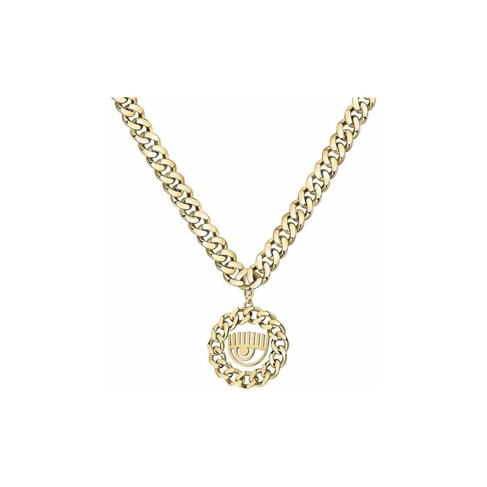Chiara Ferragni Gold Stainless Steel Necklace - Image 2