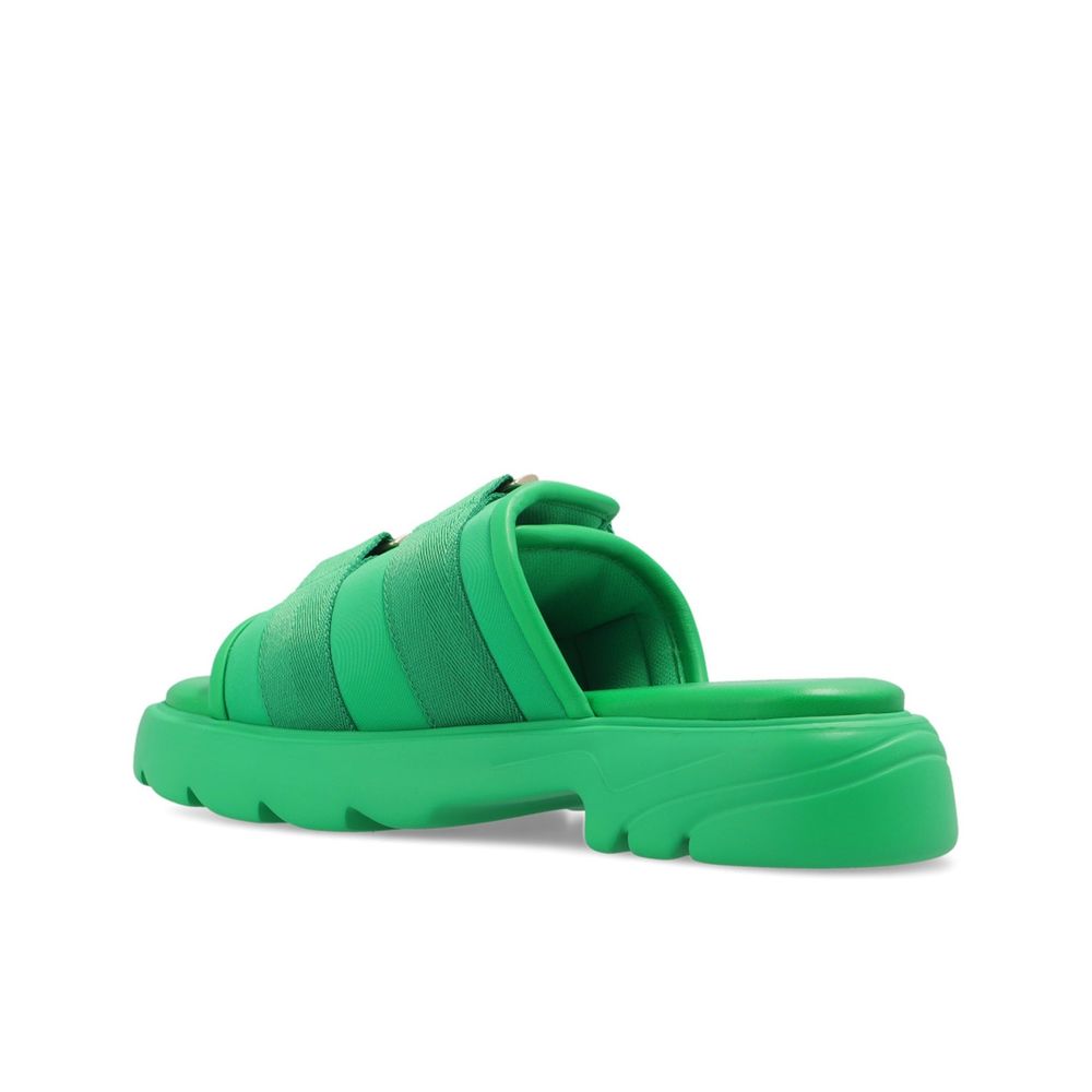 Bottega Veneta Bicolor Nylon Slides - Image 3