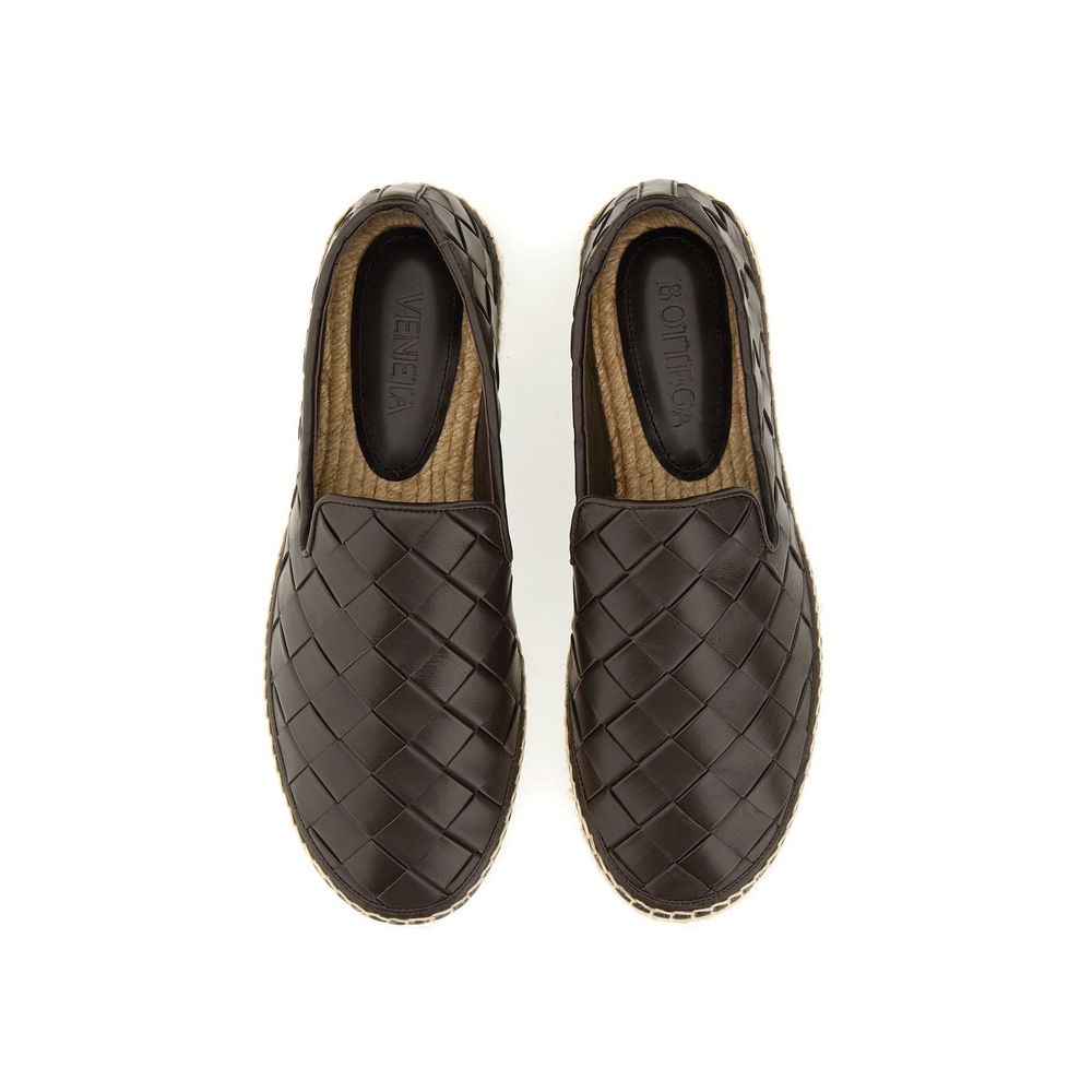Bottega Veneta Brown Calfskin Espadrilles - Image 4