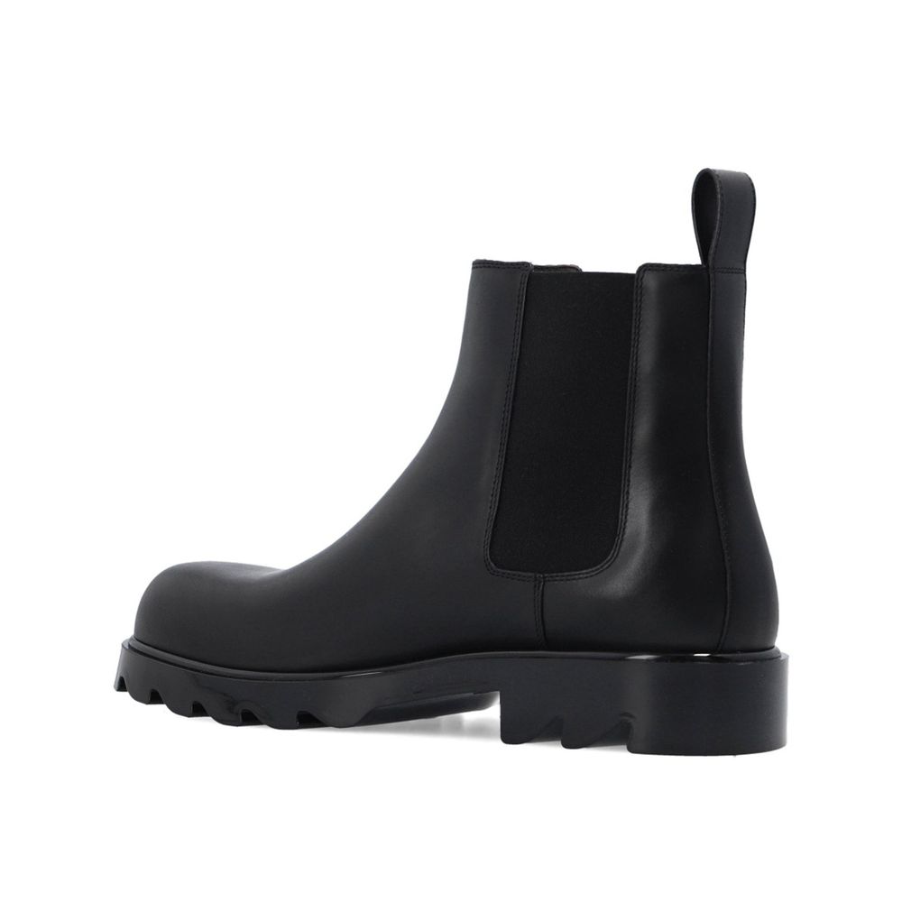 Bottega Veneta Black Calfskin Chelsea Boots - Image 3
