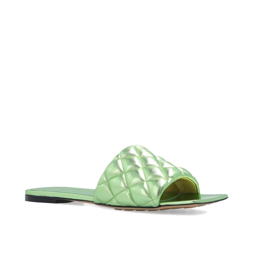 Bottega Veneta Bicolor Calfskin Flat Sandals - Image 2