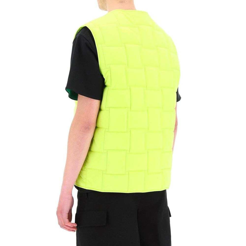 Bottega Veneta Bicolor Polyamide Sleveless Jacket - Image 3