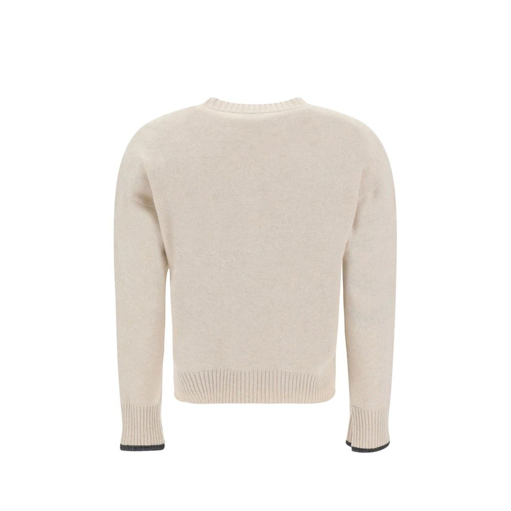 Brunello Cucinelli Beige Cashmere Cashmere Sweater - Image 2