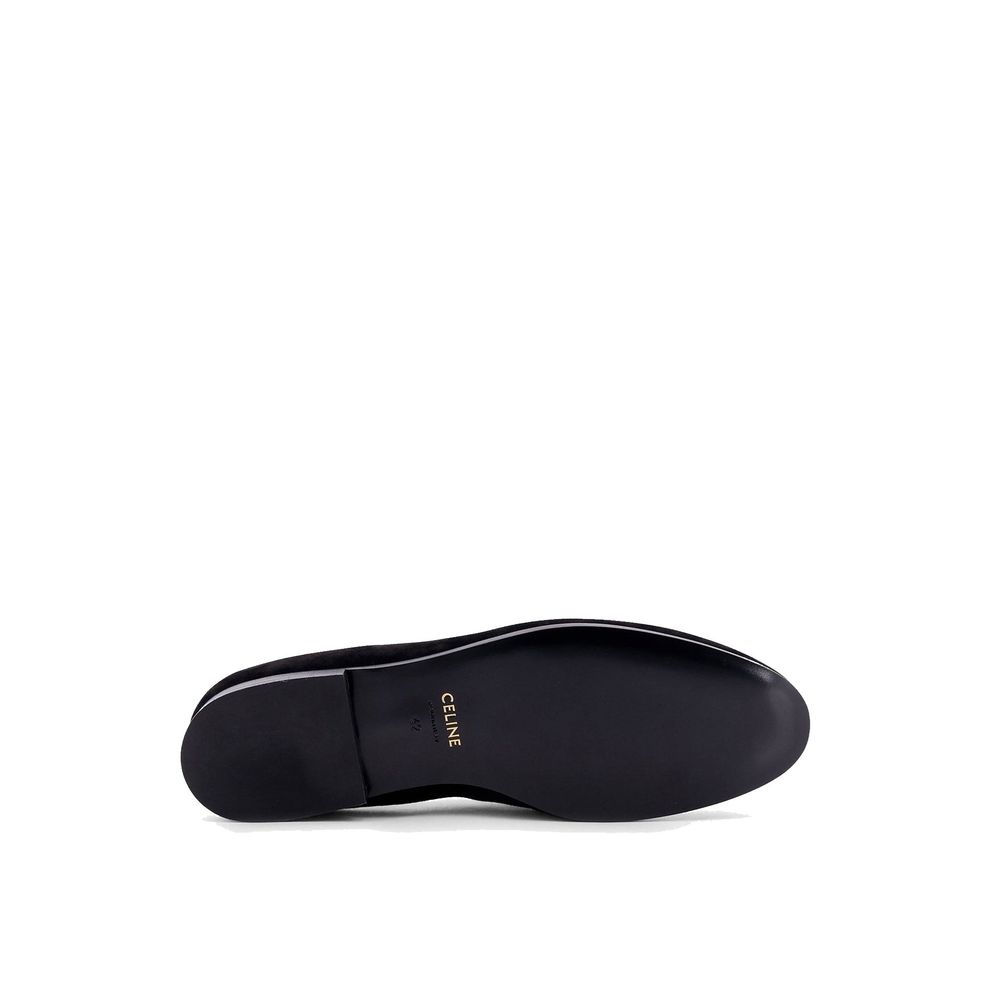 Celine Black Calfskin Slip-On Loafers - Image 4