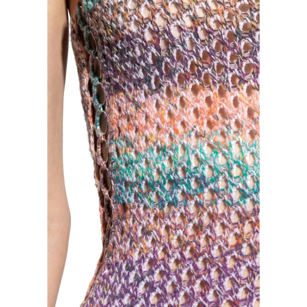 Chloé Multicolor Wool Casual Dress - Image 4