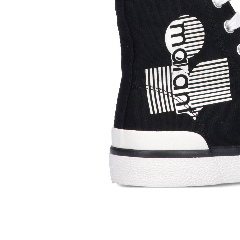 Isabel Marant Black Canvas High Top Sneakers - Image 4