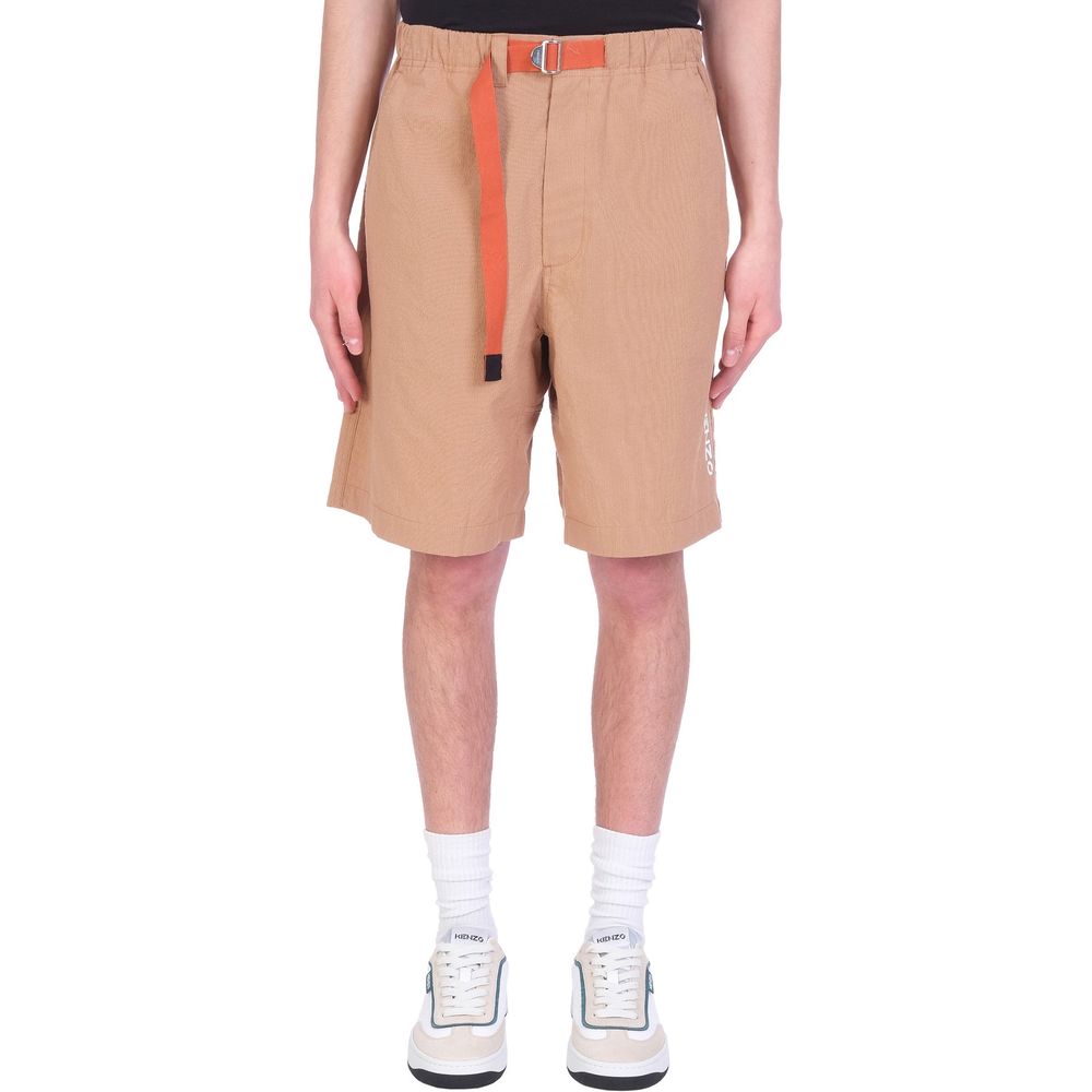 Kenzo Brown Cotton Bermuda Shorts - Image 2
